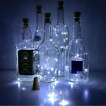 Packaging for the 2-meter LED copper wire wine bottle cork string light.