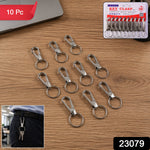 Sturdy metal key clasp with key ring for versatile key holding