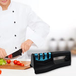 Knife sharpening blade use