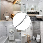 Ergonomic long handle toilet cleaning brush with curved head