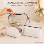 3-in-1 Makeup Bag Set – Compact & Stylish Travel Organizer