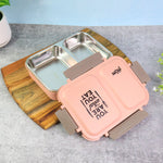 Portable stainless steel lunch box suitable for office and school