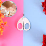 Baby safety nail cutter scissors with circular cutter head for precise clipping