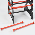 Elegant bangle stand on a dressing table, enhancing bedroom decor and organization.