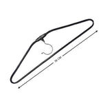 A set of ten space-saving stainless steel hangers, perfect for decluttering any closet.