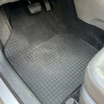 Durable 4-piece car mat set suitable for hatchback and sedan interiors