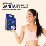 Packaging of Beautiful Basics sanitary pads, emphasizing the 40-pack quantity.