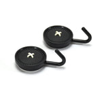 Heavy duty wall hook set holding kitchen and bathroom accessories