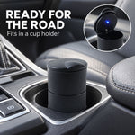 Car Ashtray with LED Light and Lid, Cup Holder Ashtray for Car Interior (1 Pc)