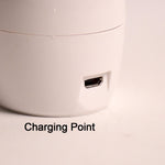Side angle of plug-in LED nail dryer showing compact design