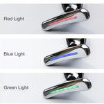 Close-up of the Neck Face Massager head with indicator lights for different modes.