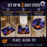 3 in 1 Bathroom Mat Set – Absorbent & Anti-Slip for Safety and Comfort