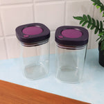 Stackable airtight storage boxes perfect for dry fruits and grains