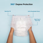 Hand holding the compact Women's Emergency Kit, highlighting its portability.
