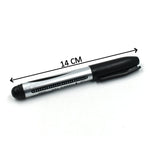 Multiple InkGlow Permanent Black Markers showcasing their versatility.