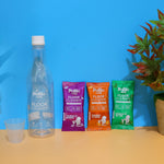 Pollic Kadam cleaning combo kit featuring floor cleaner sachets and bottle