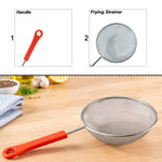 Oil strainer designed for filtering and removing excess frying oil