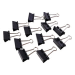 Set of 12 medium 32mm binder clips for holding papers tightly