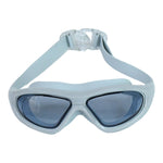 Close-up of soft silicone gasket seal on swimming goggles