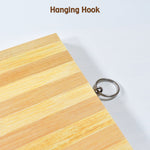 Eco-friendly wooden cutting board, gentle on knives.