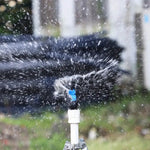 Side view of the plastic rotating irrigation sprinkler nozzle, built for long-lasting use.