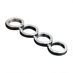 Modern stainless steel finger spinner ring in a sleek design, perfect for daily wear.