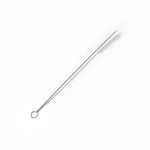 Stainless steel handle of robust and durable straw cleaning brush