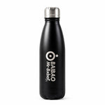 Stylish stainless steel water bottle with sleek design