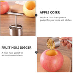 Packaging of the fruit corer, indicating it's a single piece tool.