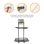 Durable two-tier soap rack securely holding multiple soap bars.
