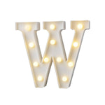 Portable W shaped decorative lamp battery operated for home use