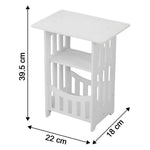 Portable wooden style organizer stand for home or office