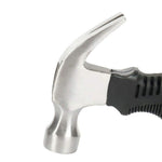 The mini claw hammer shown from another angle, showcasing its compact size and utility.