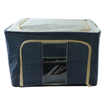 Clothes organizer bag with secure zipper closure