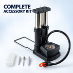 Mini Bike Pump – Portable Foot Operated with Gauge | Safora