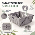 Foldable Storage Basket – Ventilated & Space-Saving | Tidy Table