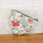 Compact collapsible food cover with decorative butterfly print