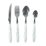 Modern stainless steel flatware set for everyday dining