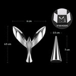 Stylish black rotating bottle opener with bird design and magnetic catcher
