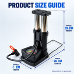 Mini Bike Pump – Portable Foot Operated with Gauge | Safora