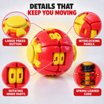 Transforming Spinner Flat Ball Toy with 360 Degree Spin for Kids and Desk Play