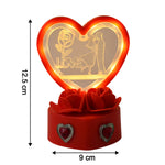 Heart-shaped Love Couple showpiece packaged elegantly in gift box