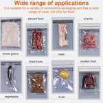 Organized pantry with various foods stored securely using the vacuum sealing system.