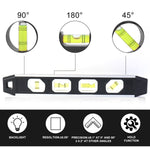 Durable aluminum frame spirit level tool for accurate home and workshop use