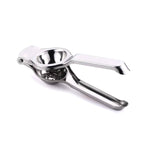 A durable kitchen tool, this stainless steel lemon press ensures maximum juice with minimal effort.