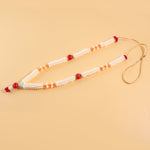 Handmade decorative pooja gajra garland with thread tie