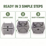 Foldable Storage Basket – Ventilated & Space-Saving | Tidy Table