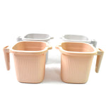 Durable and safe BPA-free plastic bath mug, designed for long-lasting use.