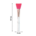 Silicone face mask brush angled view showing head and handle