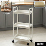 Utility storage cart with wheels and handle for multipurpose use